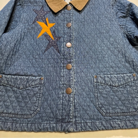 Haik’s Denim Jacket Patriot Themed Women’s Size L quilted pattern. - Picture 7 of 7